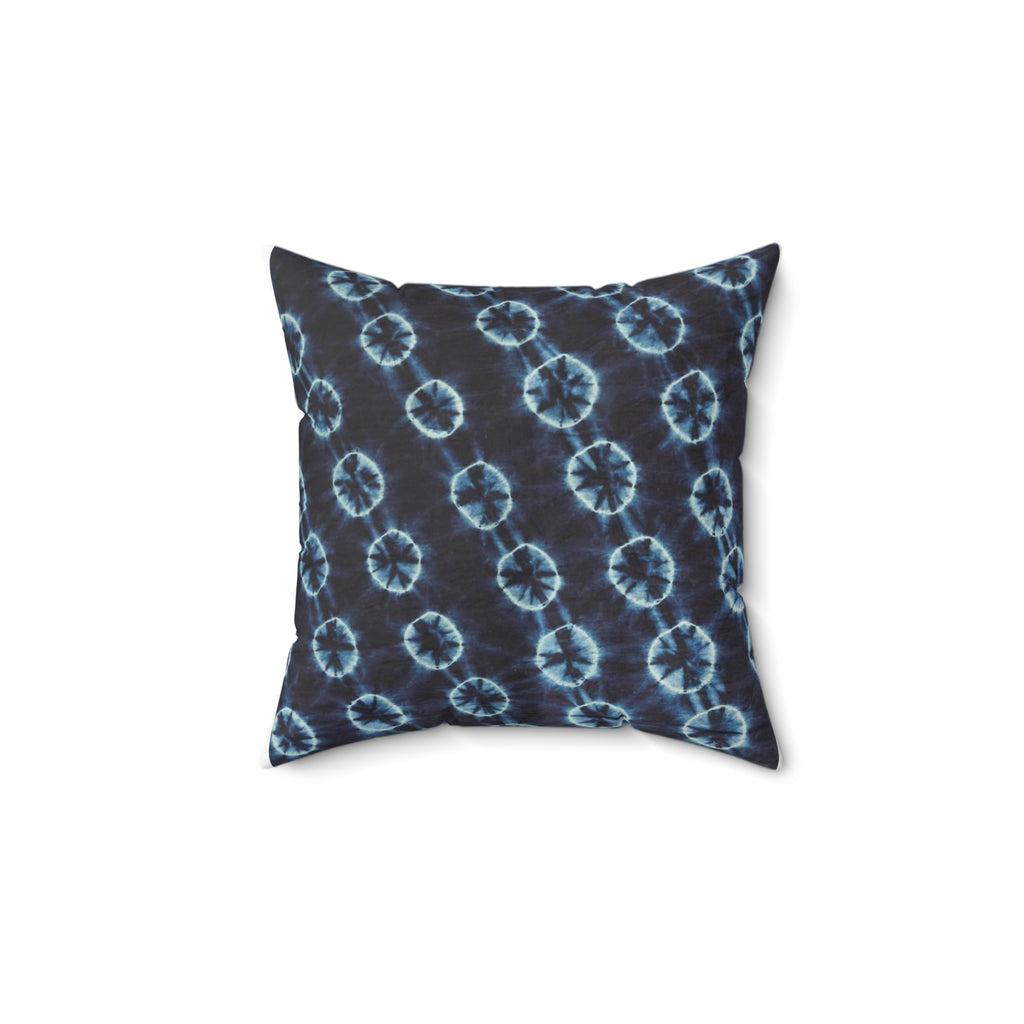 Indigo Adire Square Pillow