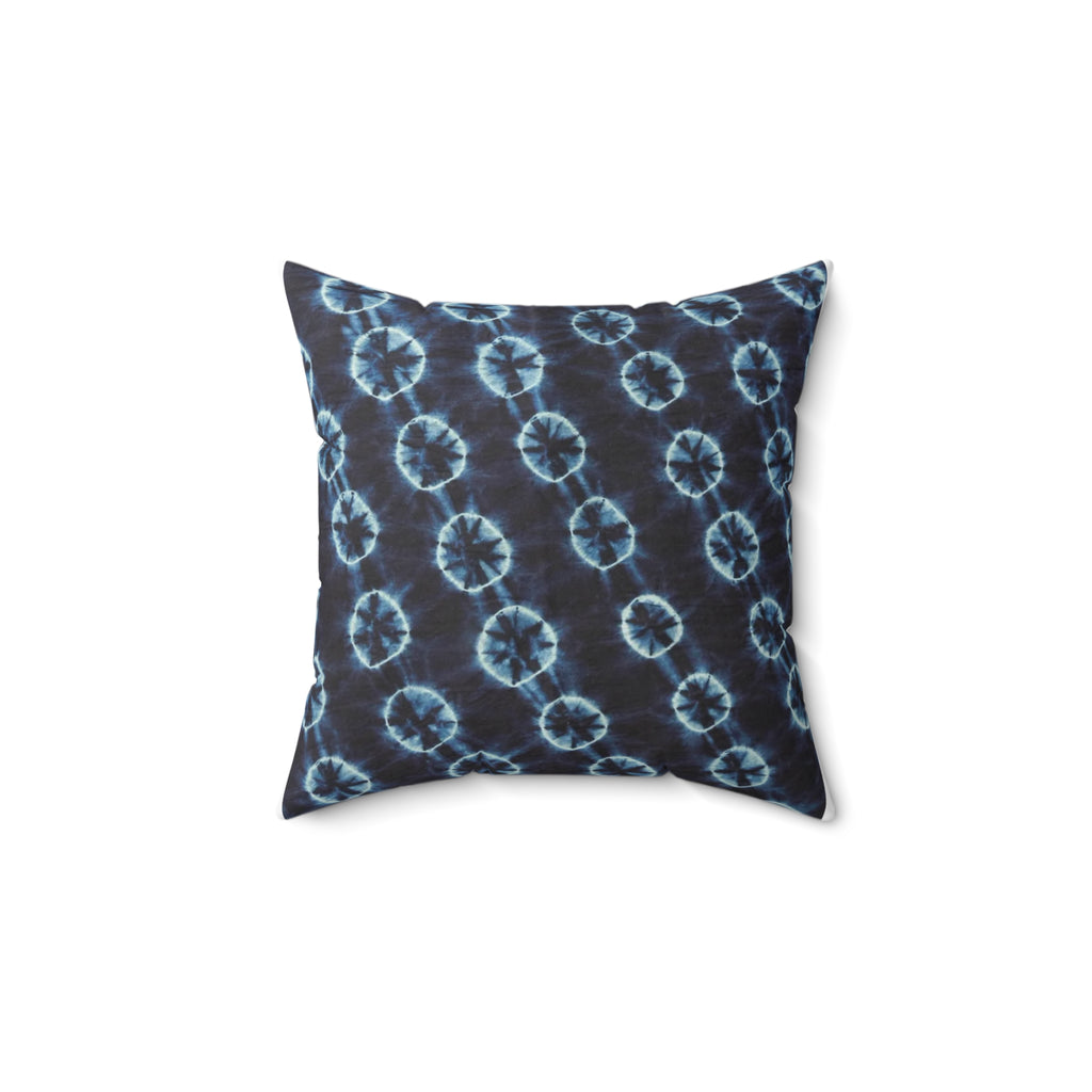 Indigo Adire Square Pillow